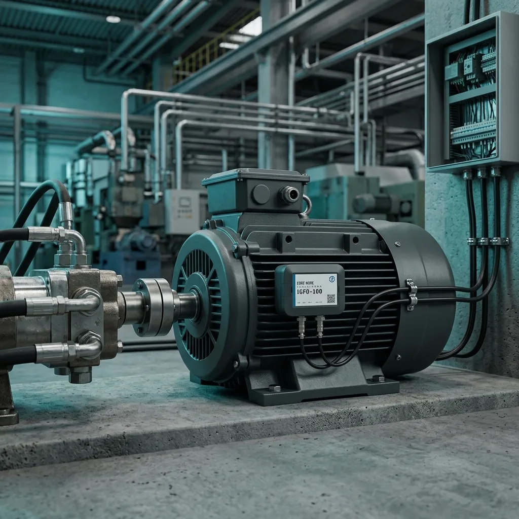 IGFO-100 System Overview - Industrial Motor with Edge Node Intelligence